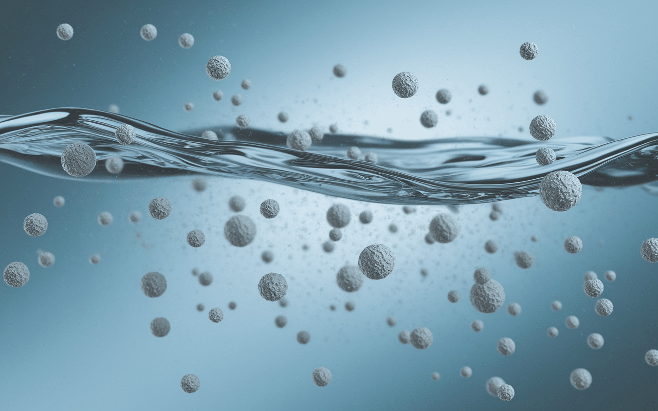 Nanoparticules microscopiques d'argent colloidal
