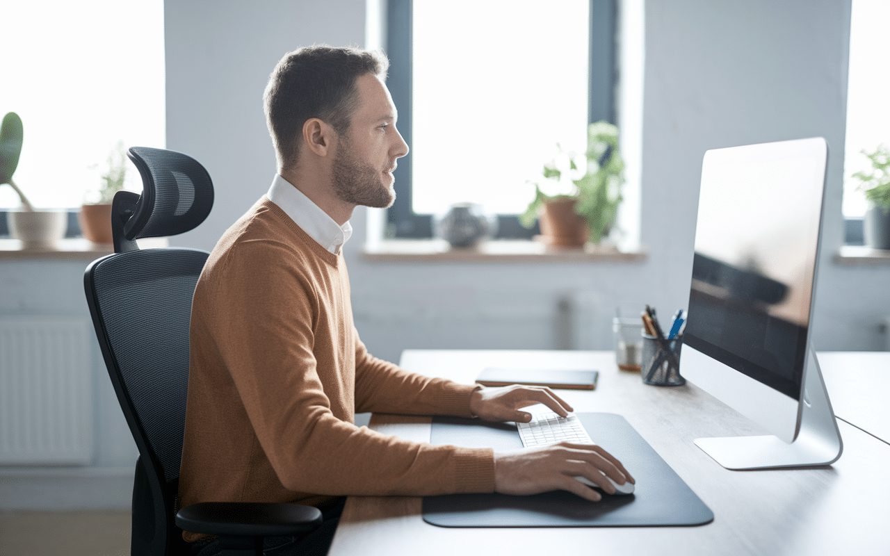 Ergonomie bureau pour tendinite poignet