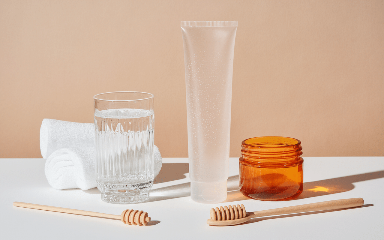 Soins buccaux bouton sur la langue