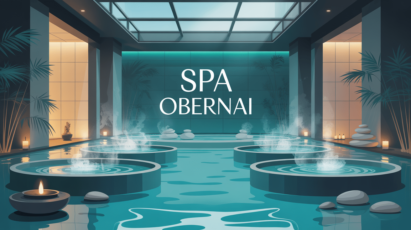 Spa Obernai moderne avec bassins et bambous