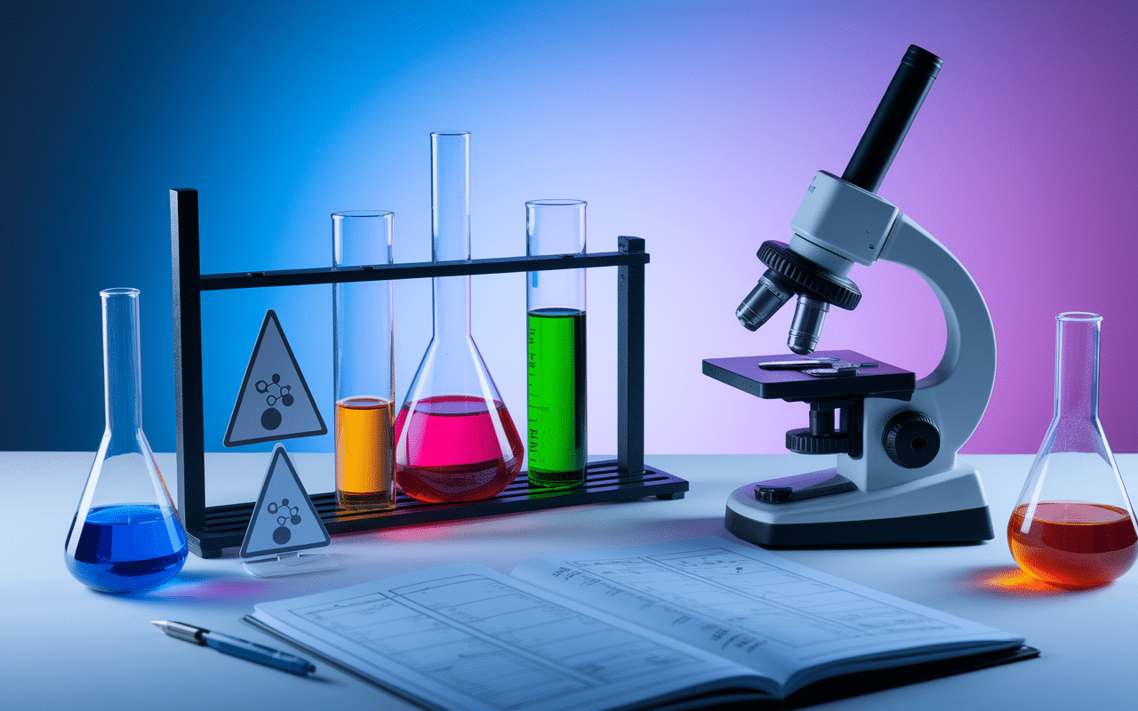 Laboratoire scientifique illustrant les dangers du collagène marin