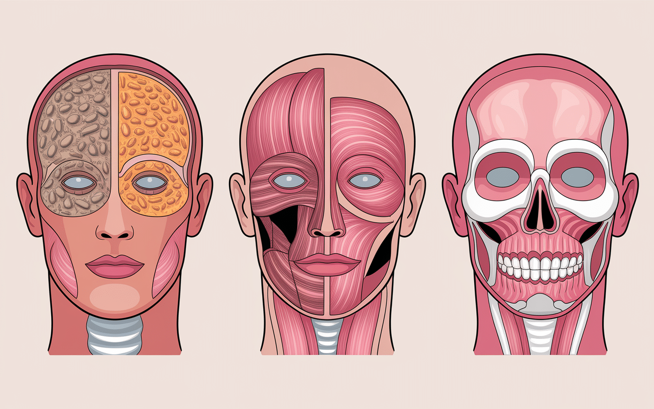 Anatomie en K - Schéma détaillé anatomique