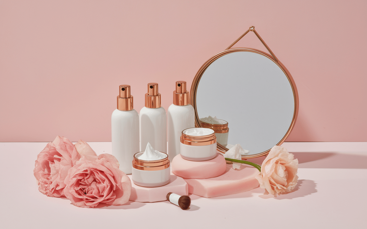 Produits cosmétiques univers féminin