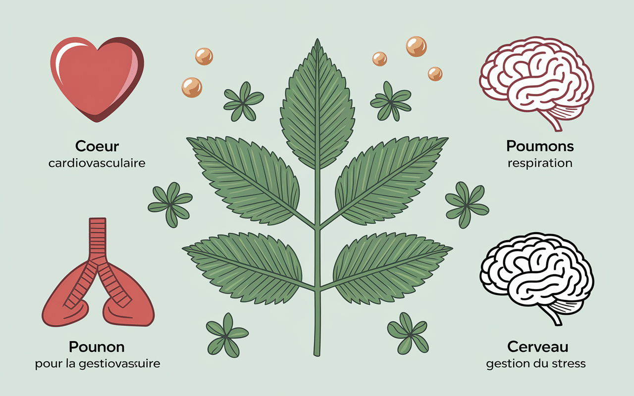 Illustration bienfaits tulsi tulsi sante