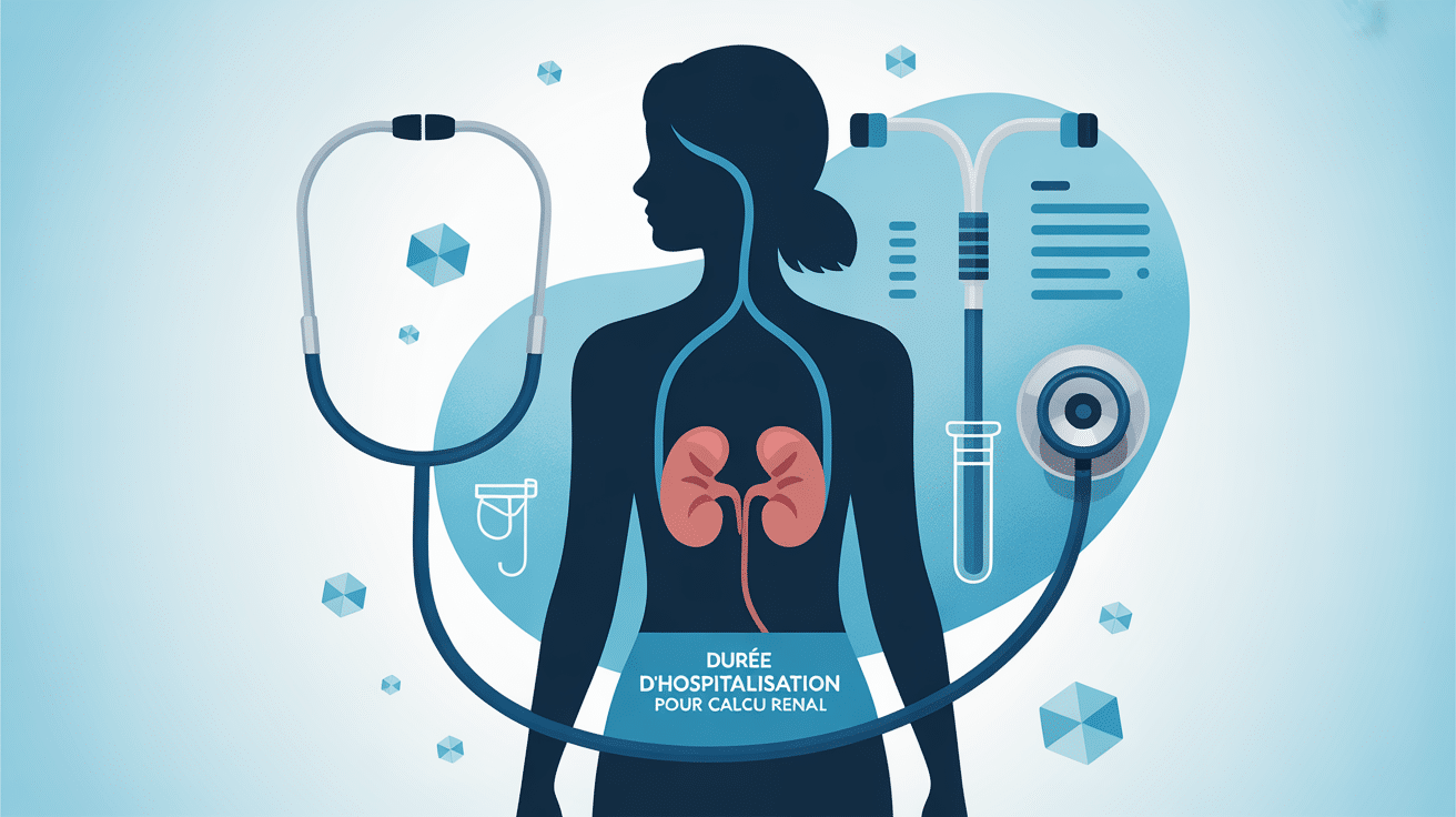 Illustration calcul rénal durée hospitalisation