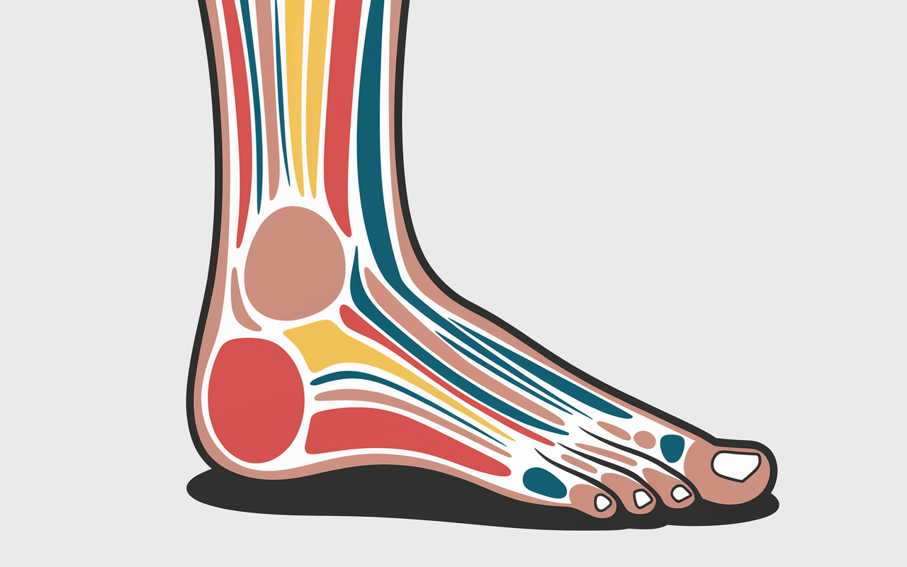 Diagramme des causes de douleur pied