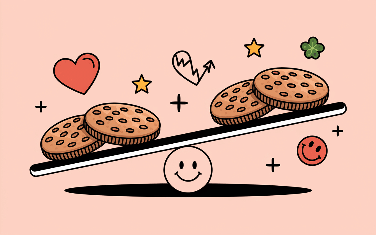 Balance entre cookies sains et glycémie stable