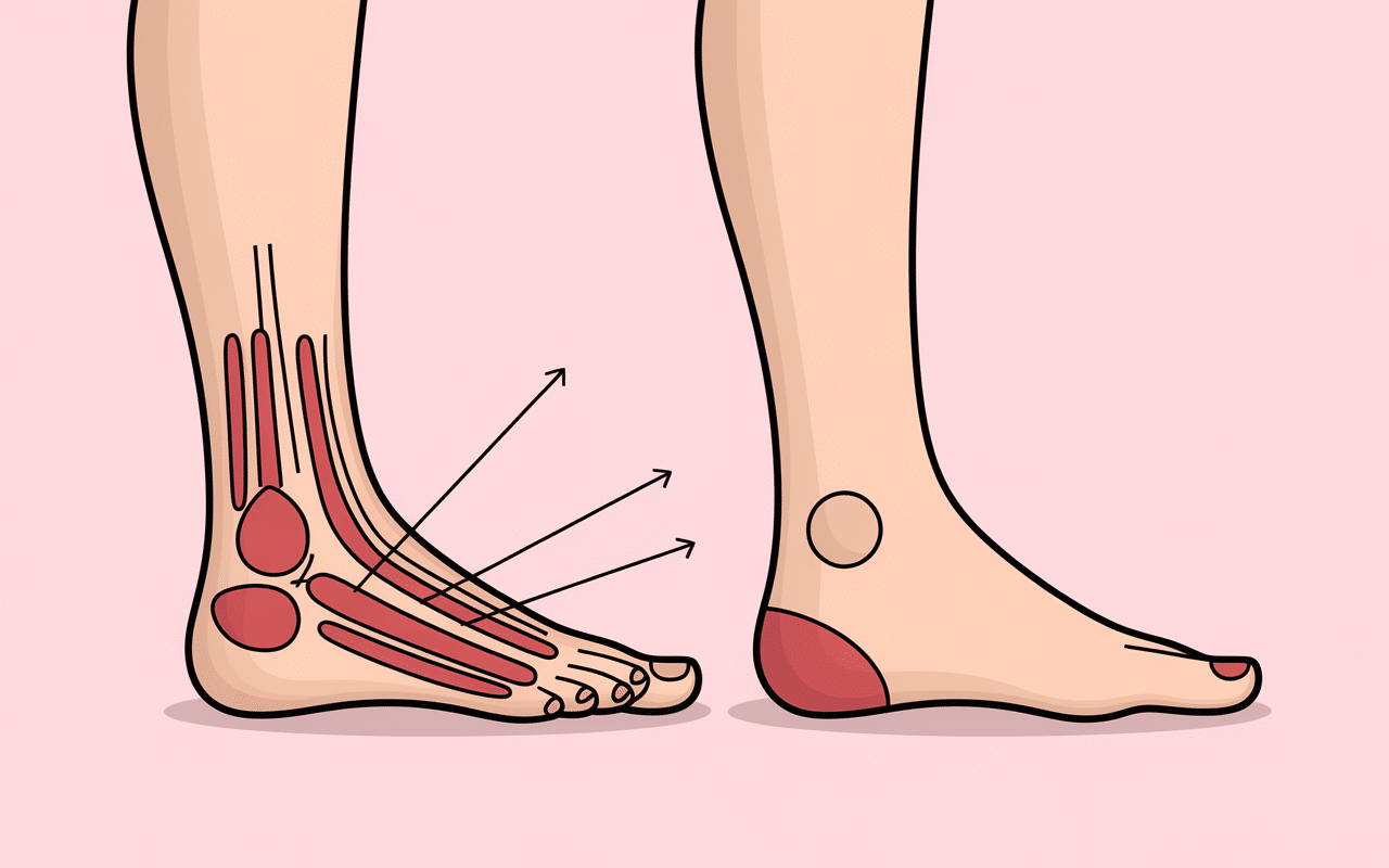 Diagramme de l'hallux valgus impact chaussures