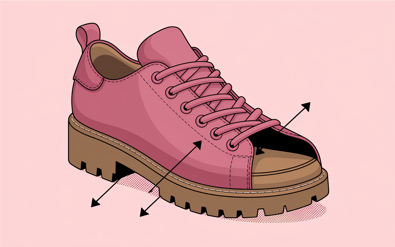 Vue éclatée chaussure orthopédique hallux
