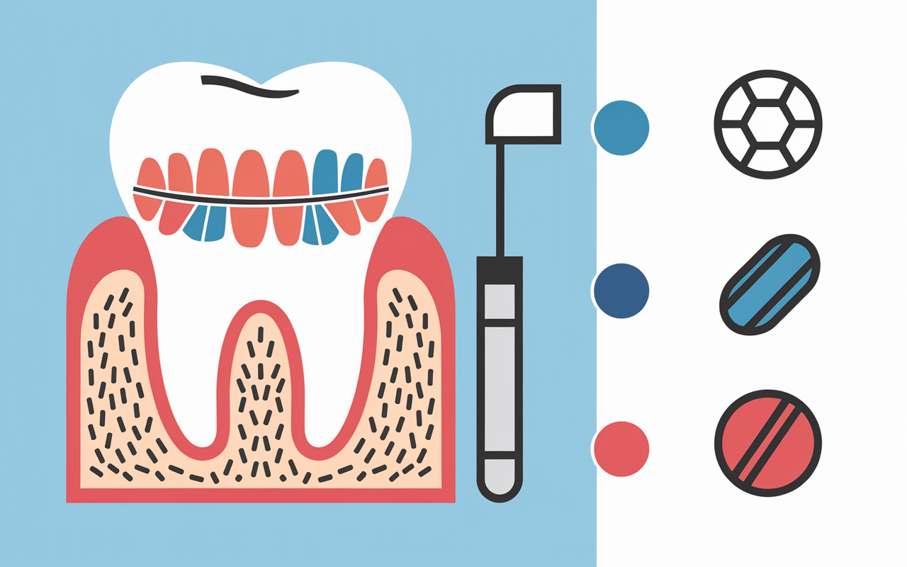 Dent fracturée avec causes et risques illustrés