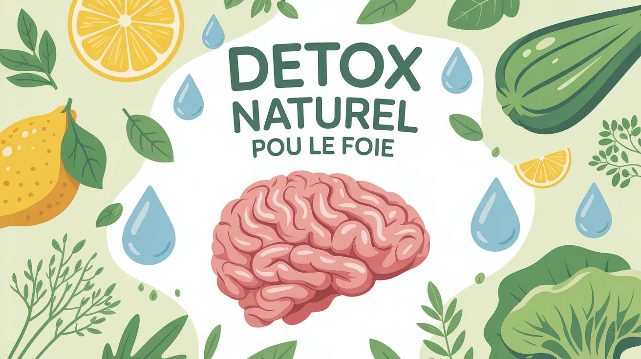 Illustration foie sain detox naturel