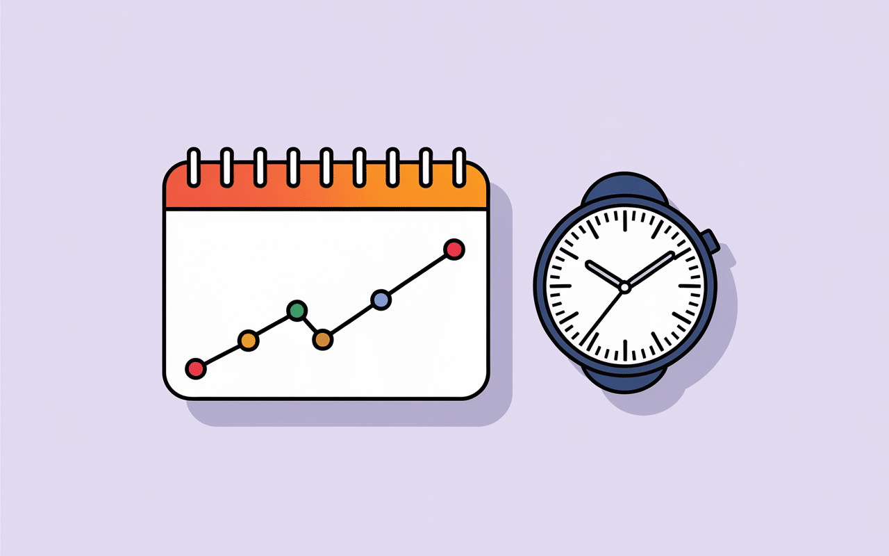 Calendrier et progression perte de poids