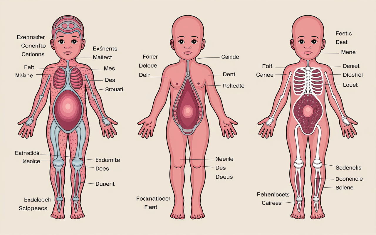 Maladie génétique acheiropodie diagramme embryonnaire