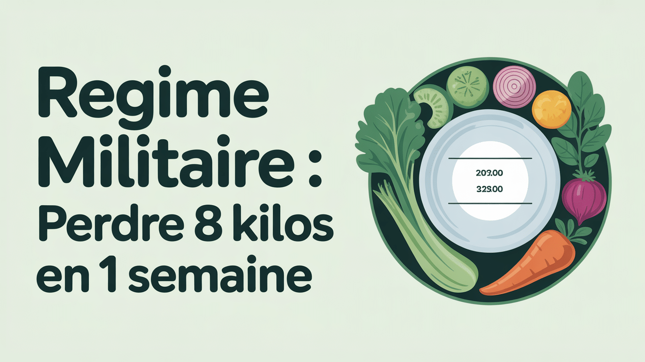 Balance avec légumes, menu régime militaire pour perdre 8 kilos
