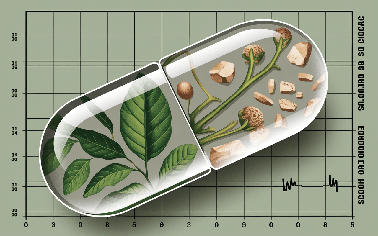 gélule transparente avec ingrédients botaniques de Nourix