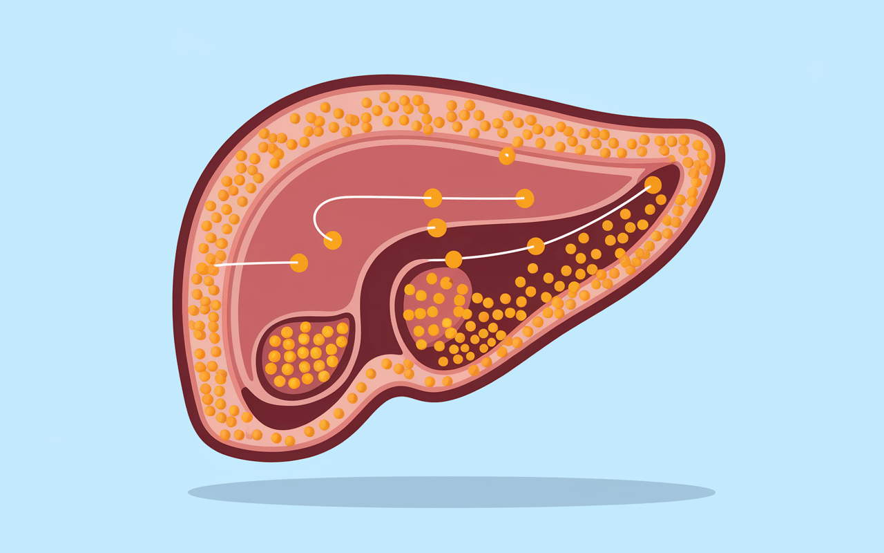 Schéma médical transformation bilirubine