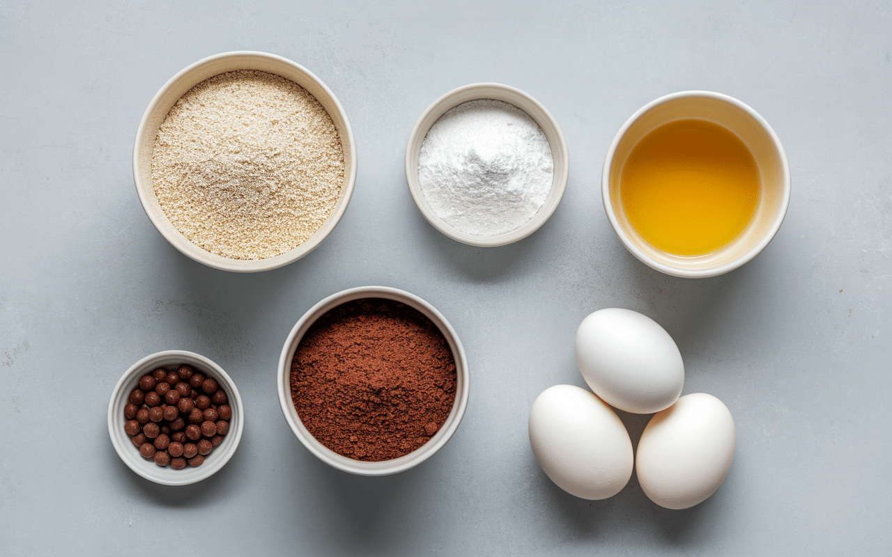 Ingrédients faibles IG cookies sans sucre